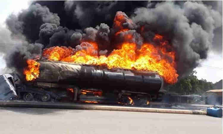 Over 10 Injured In Lagos Gas Tanker Explosion