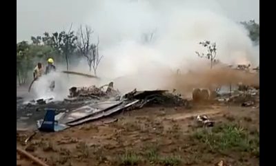 VIDEO: Reported Site Of The NAF Plane Crash Involving The Chief Of Army Staff And Seven Others