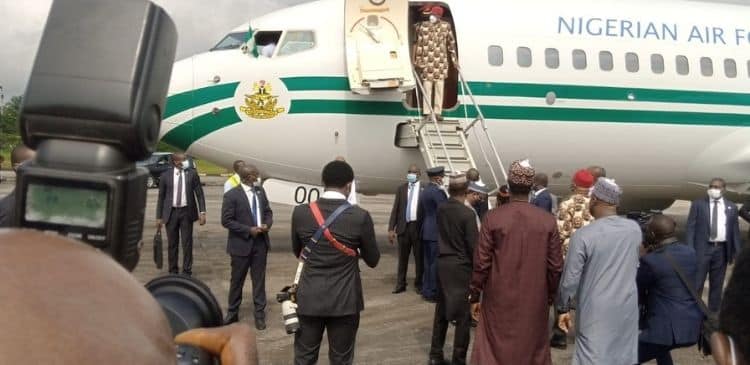 Buhari Arrives In Imo