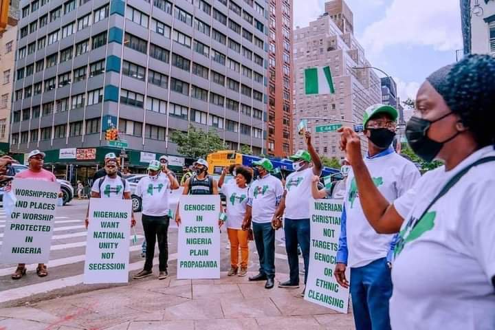 Counter-protests As Buhari Addresses UN