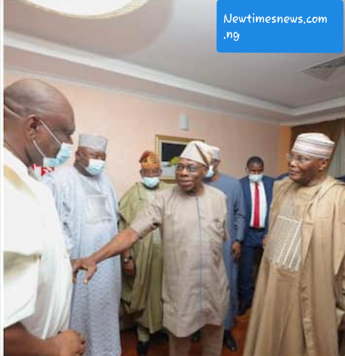 Atiku in Abeokuta, Visits Ex-boss Obasanjo