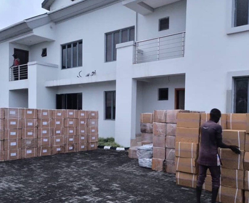 BREAKING: NDLEA Busts Drug Billionaire's Mansion With Millions Of Tramadol Pills In Lagos